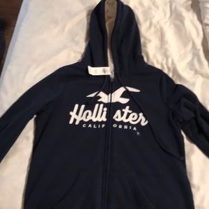 Navy blue hollister zip up